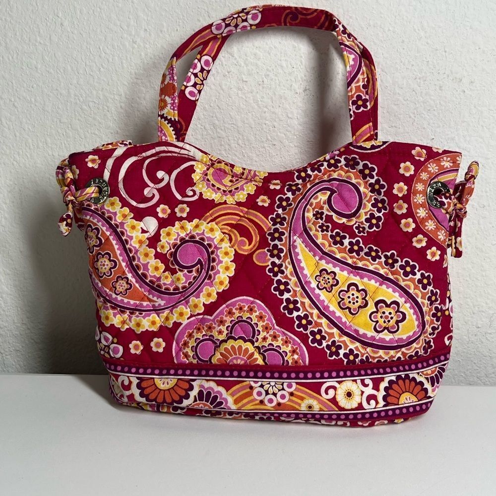 Vera Bradley Pink Bohemian Paisley Floral Small Handbag NWOT